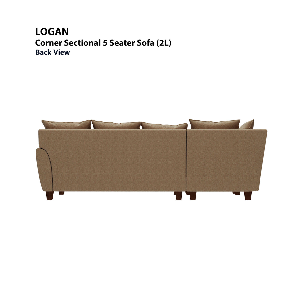 Logan Corner Section 5 Seater (Left) Sofa
