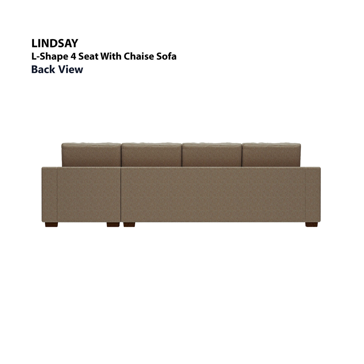 Lindsay L-shape 4 Seat with Chaise (Right Facing) Sofa