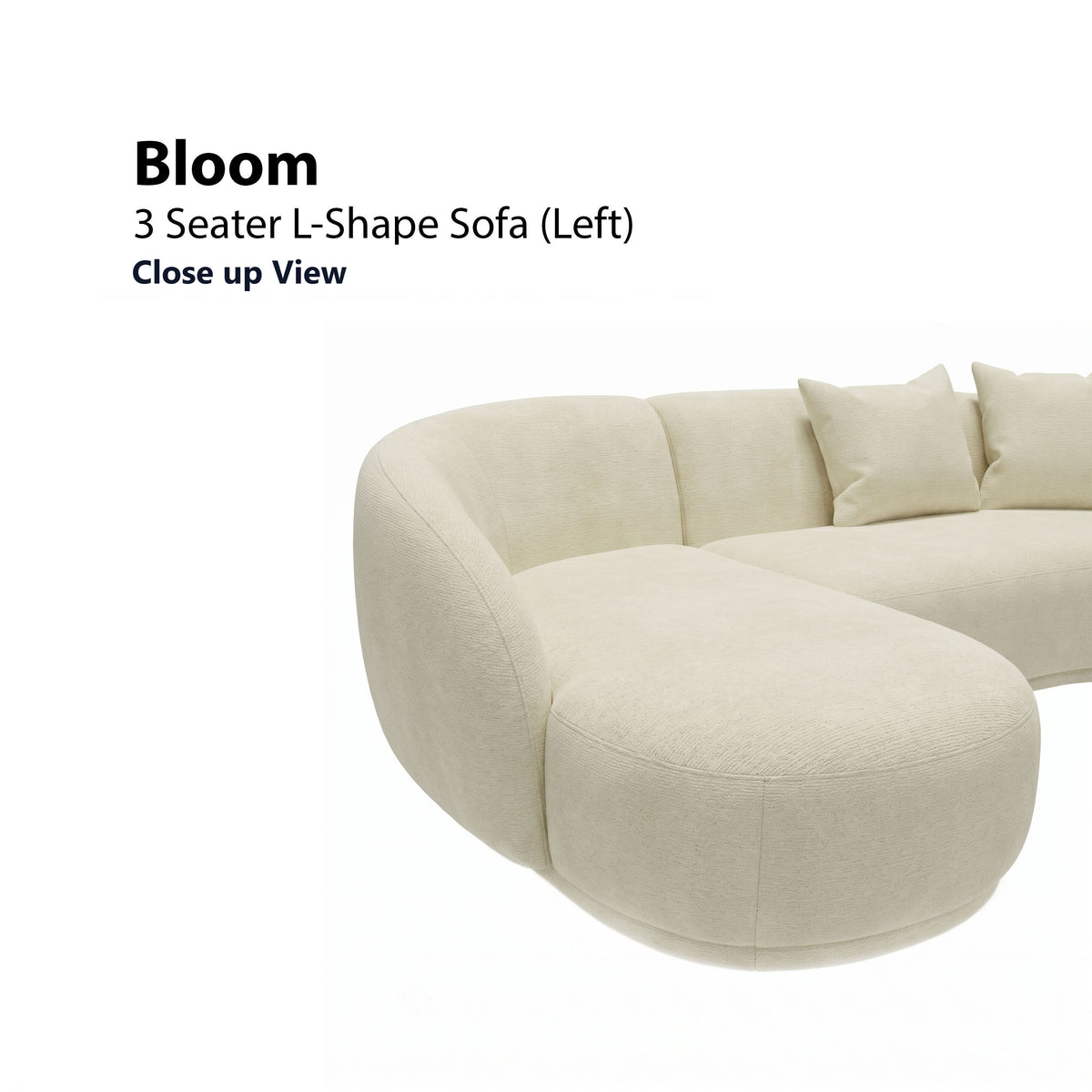 Bloom 3 Seater L-Shape (Left) Sofa
