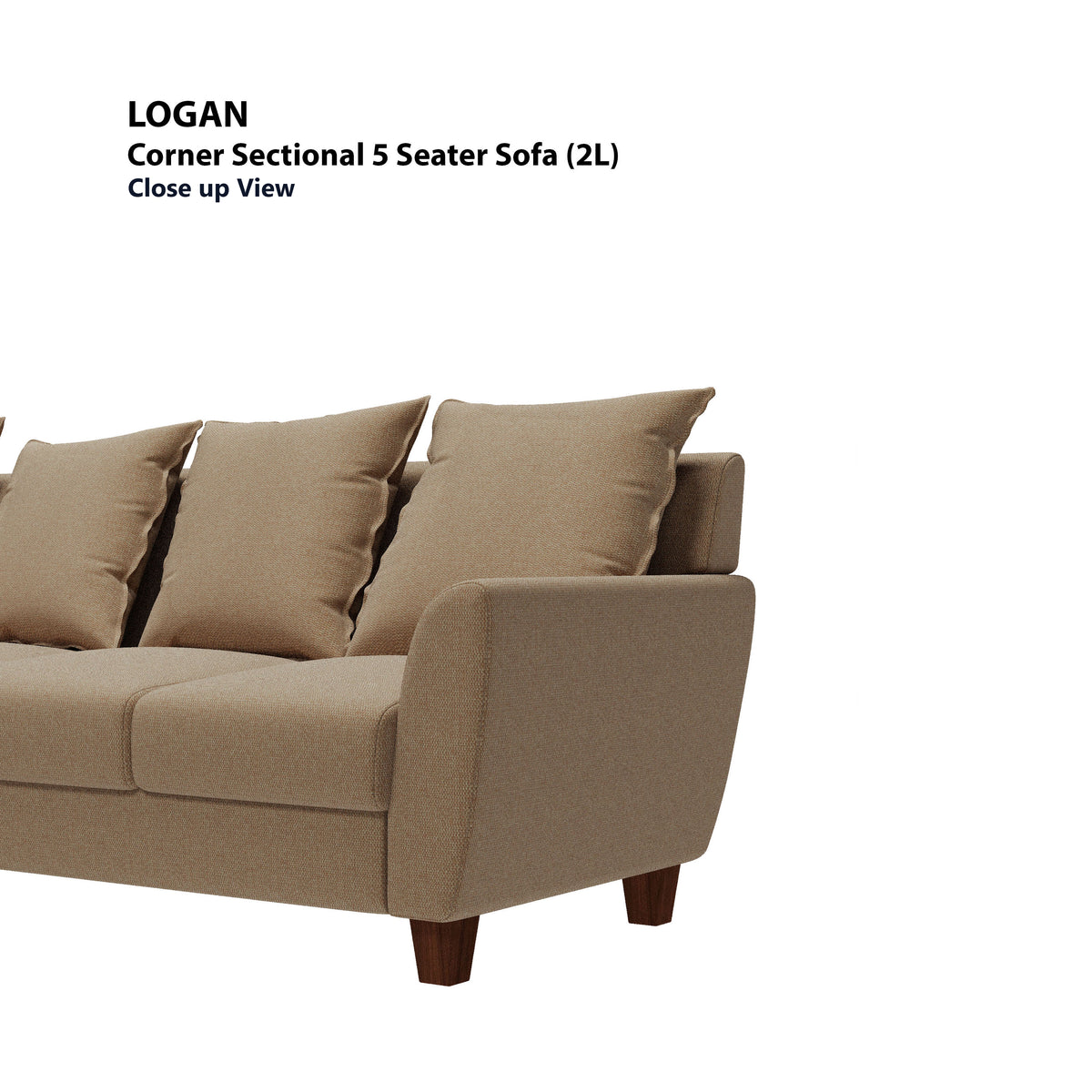 Logan Corner Section 5 Seater (Left) Sofa