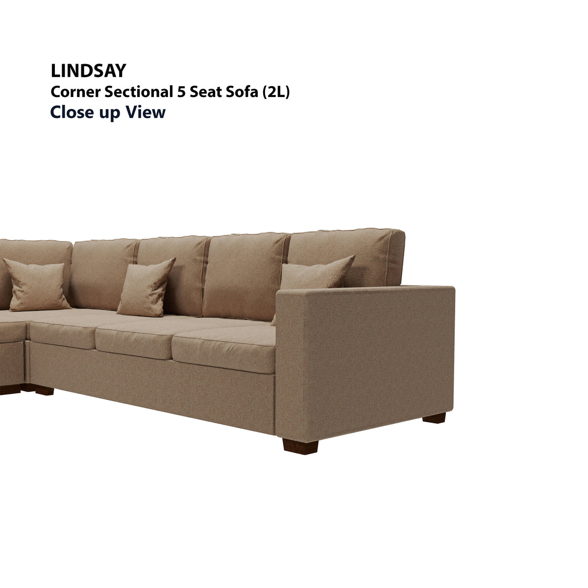 Lindsay Corner Sectional 5 Seat (2L) Sofa