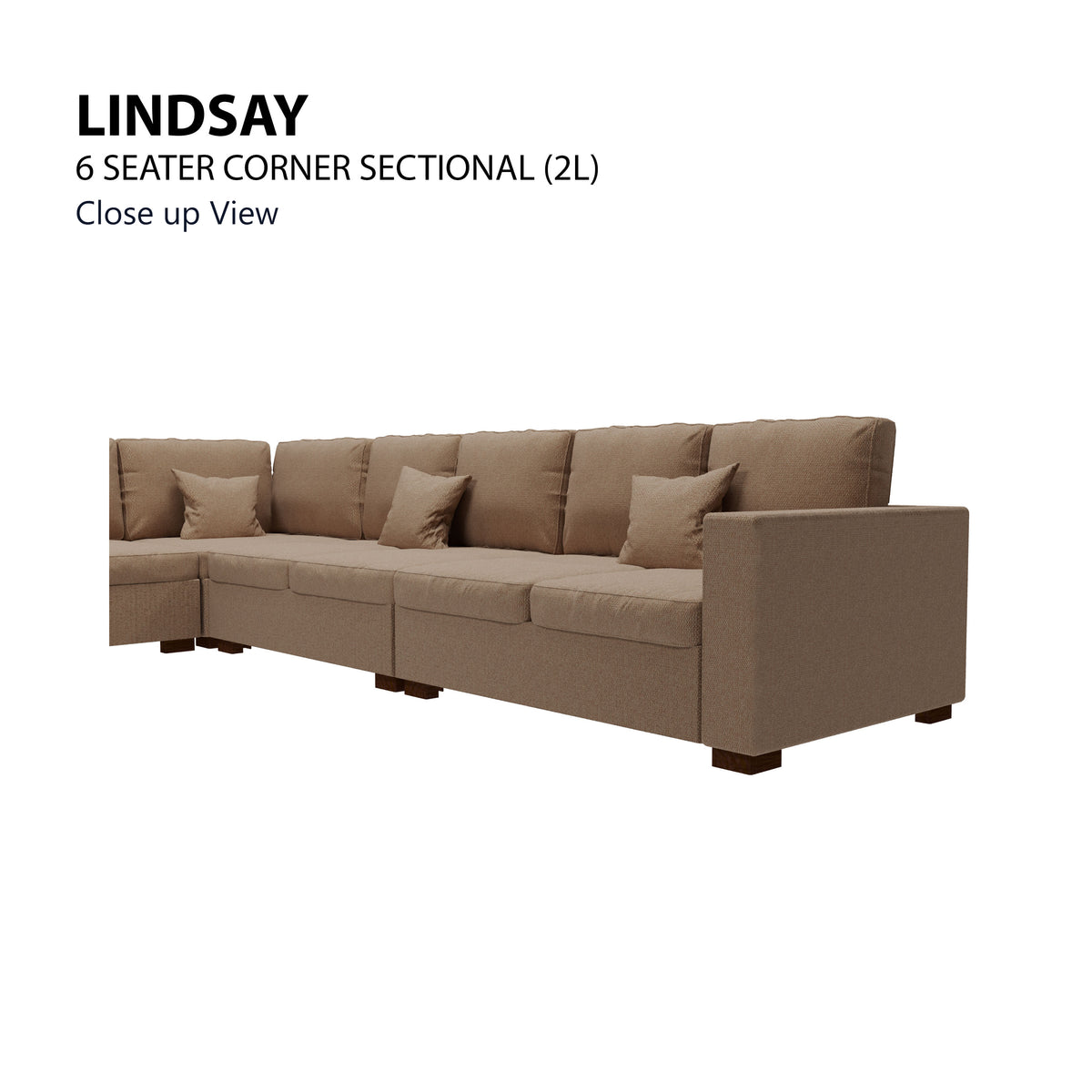 Lindsay Sectional 6 Seat (2L) Sofa