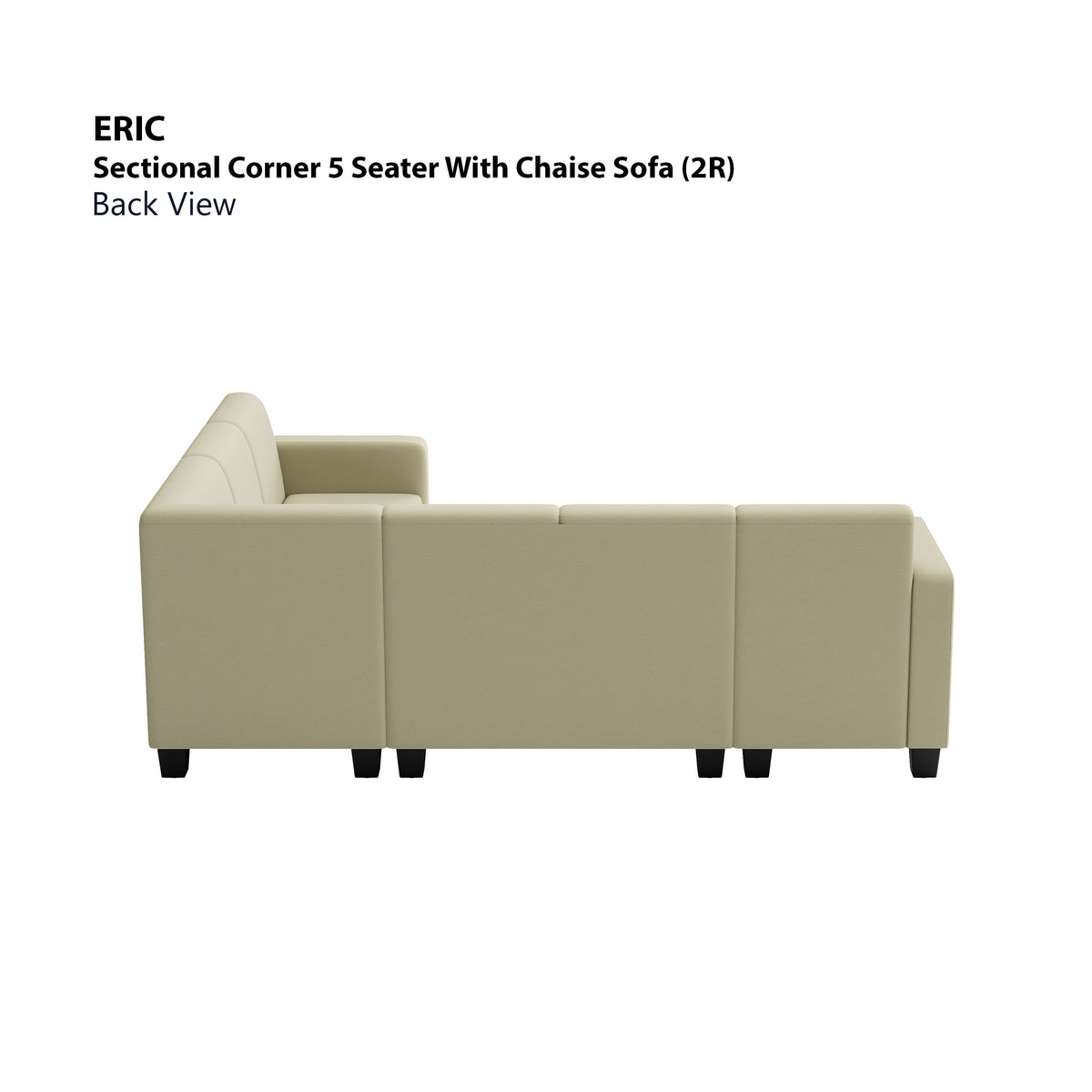 Eric Corner Sectional 5 Seat with Chaise (2R) Sofa