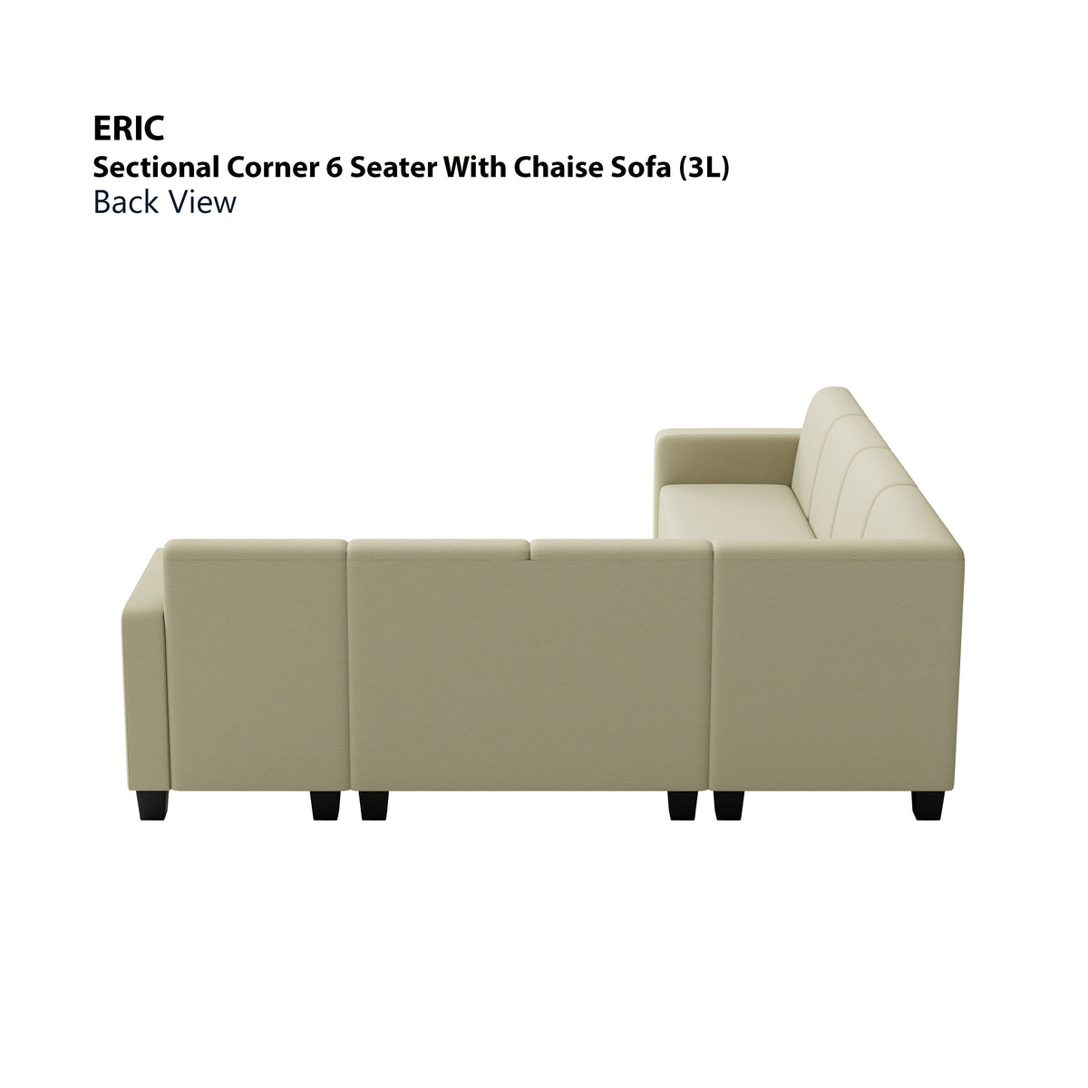 Eric Sectional 6 Seat with Chaise Corner (3L) Sofa