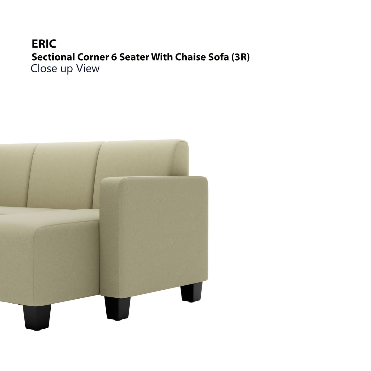 Eric Sectional 6 Seat with Chaise Corner (3R) Sofa