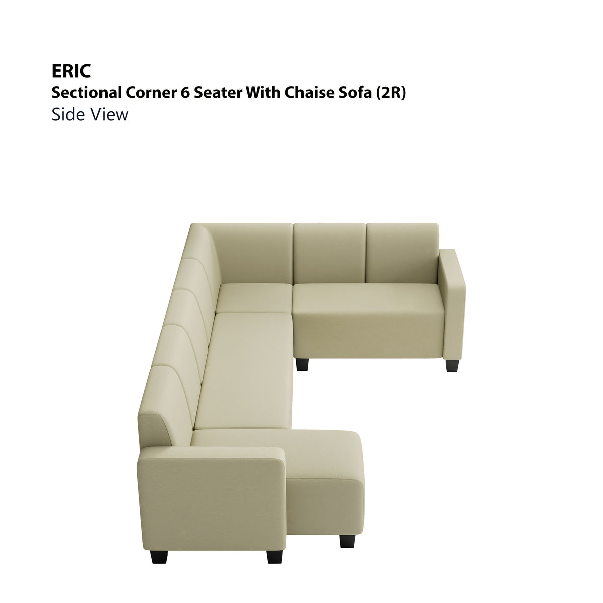 Eric Sectional 6 Seat with Chaise (2R) Sofa