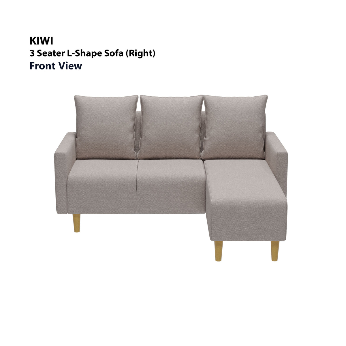 Kiwi 3 Seater L-Shape (Right Facing) Sofa