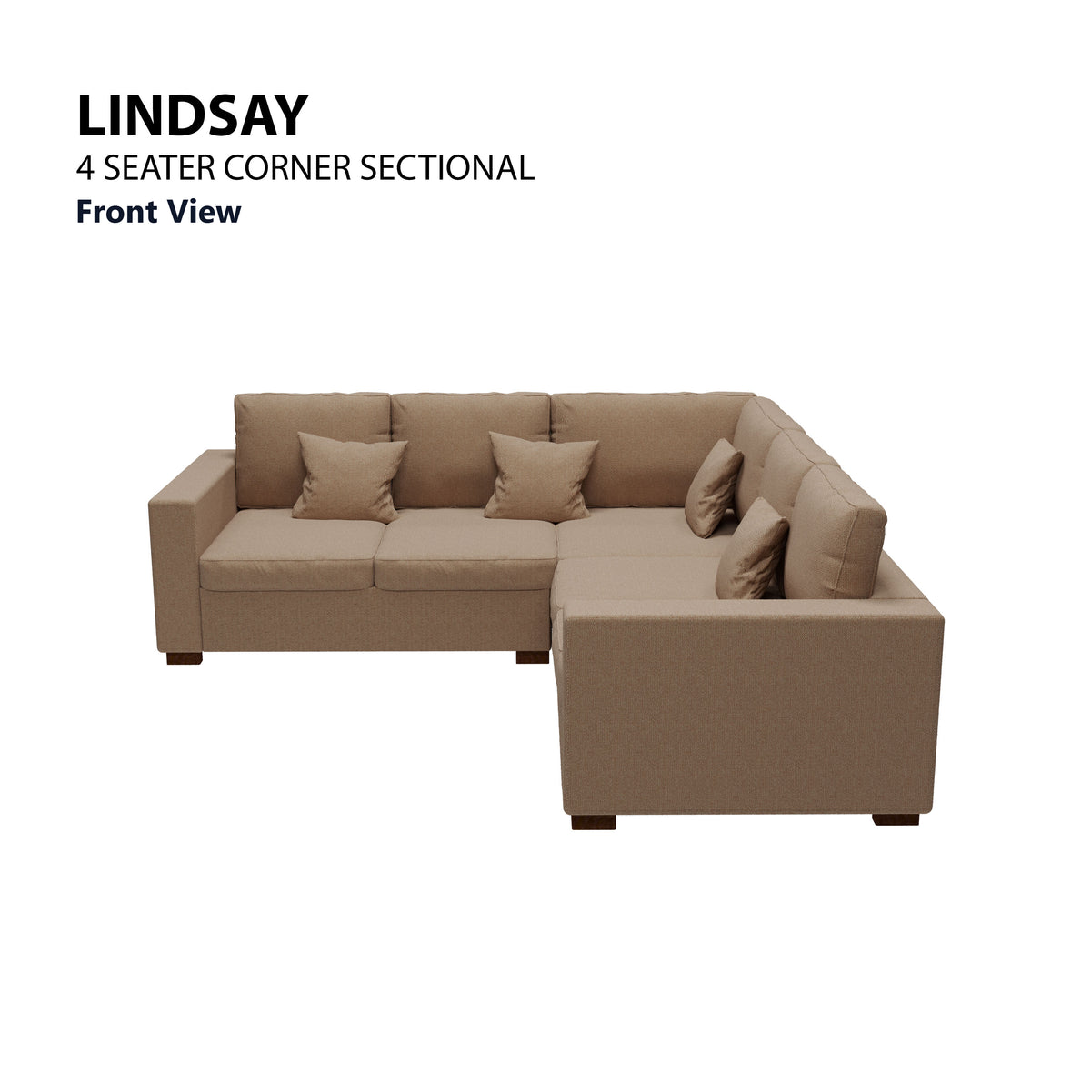 Lindsay Sectional 4 Seat Corner Sofa