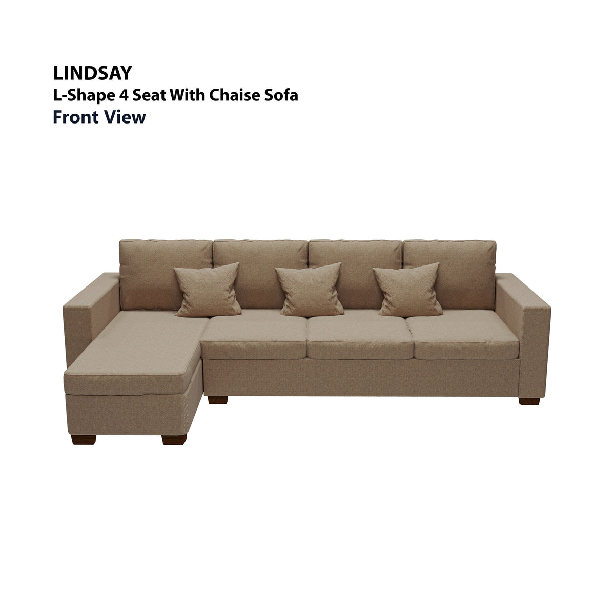 Lindsay L-shape 4 Seat with Chaise (Left Facing) Sofa