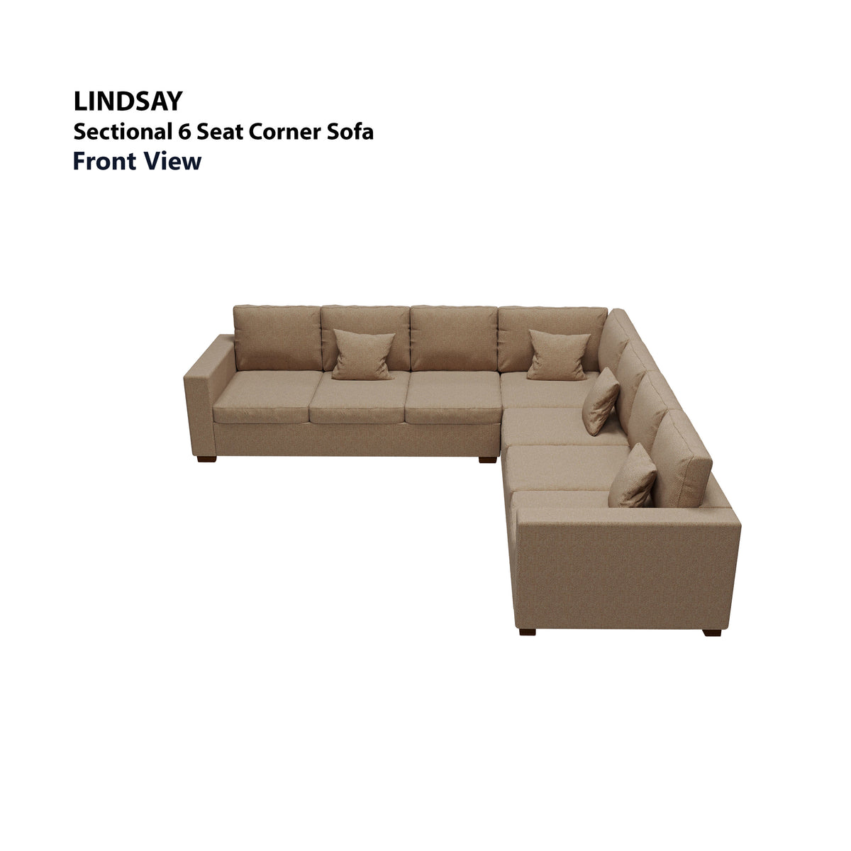 Lindsay Sectional 6 Seat Corner Sofa