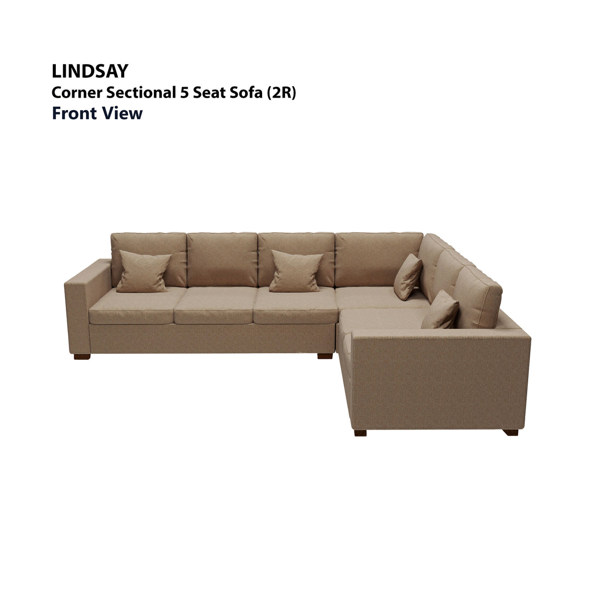 Lindsay Corner Sectional 5 Seat (2R) Sofa