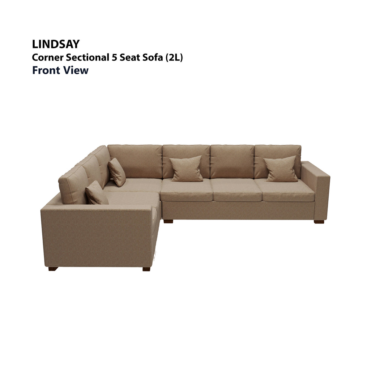 Lindsay Corner Sectional 5 Seat (2L) Sofa
