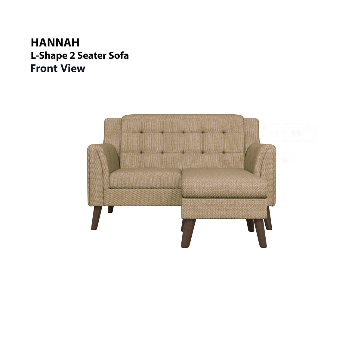 Hannah L-shape 2 Seat Sofa