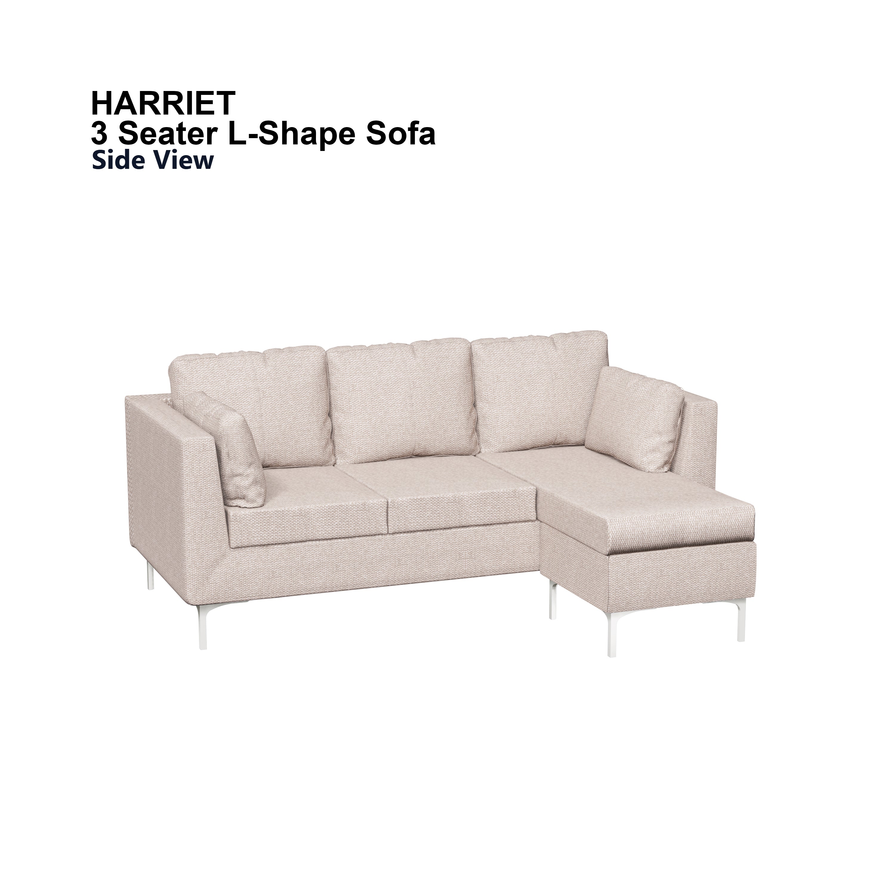 Harriet L-shape 3 Seat Sofa