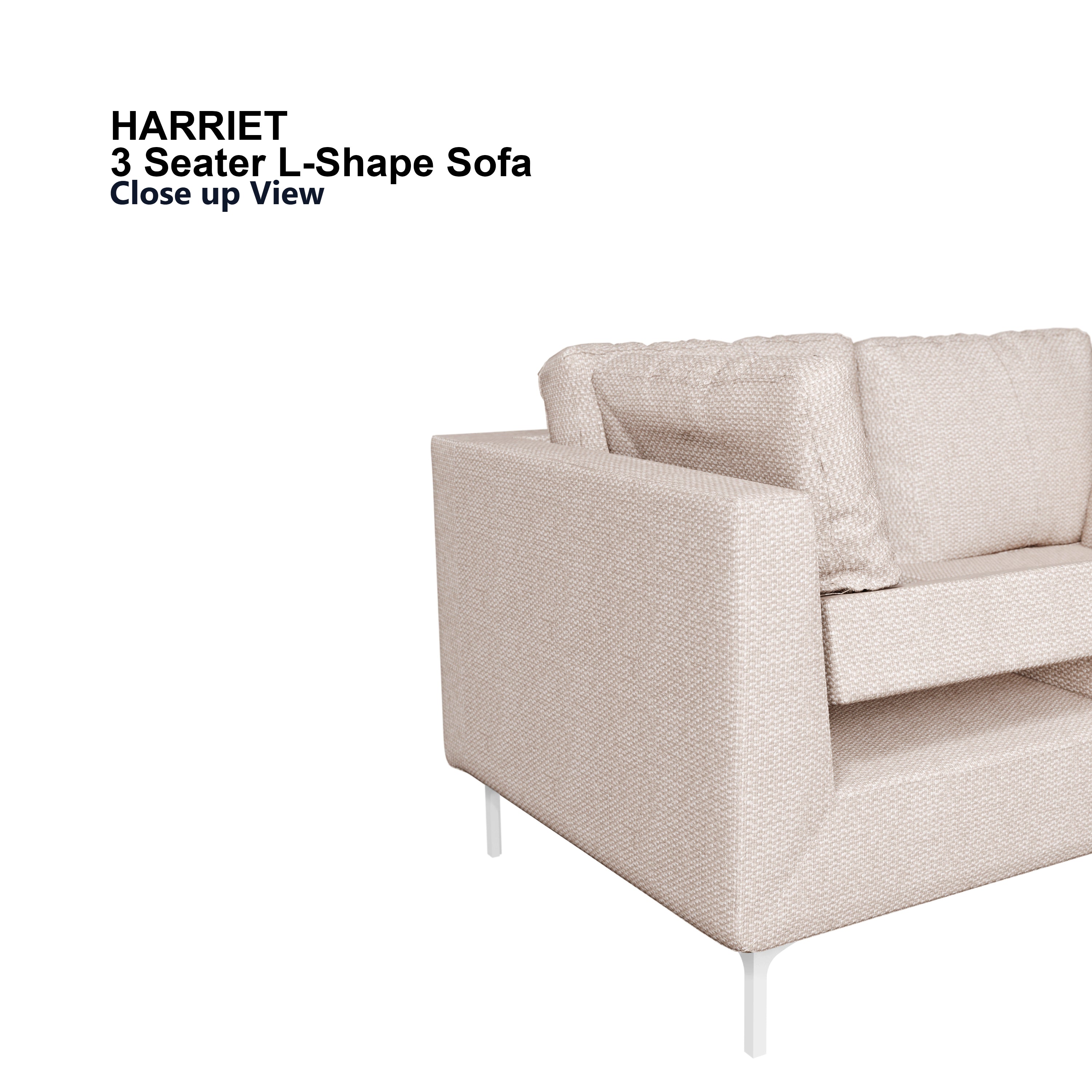 Harriet L-shape 3 Seat Sofa