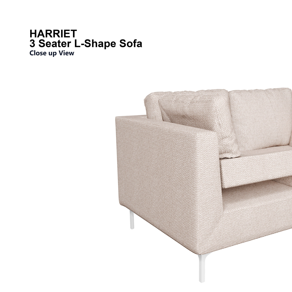 Harriet L-shape 3 Seat Sofa