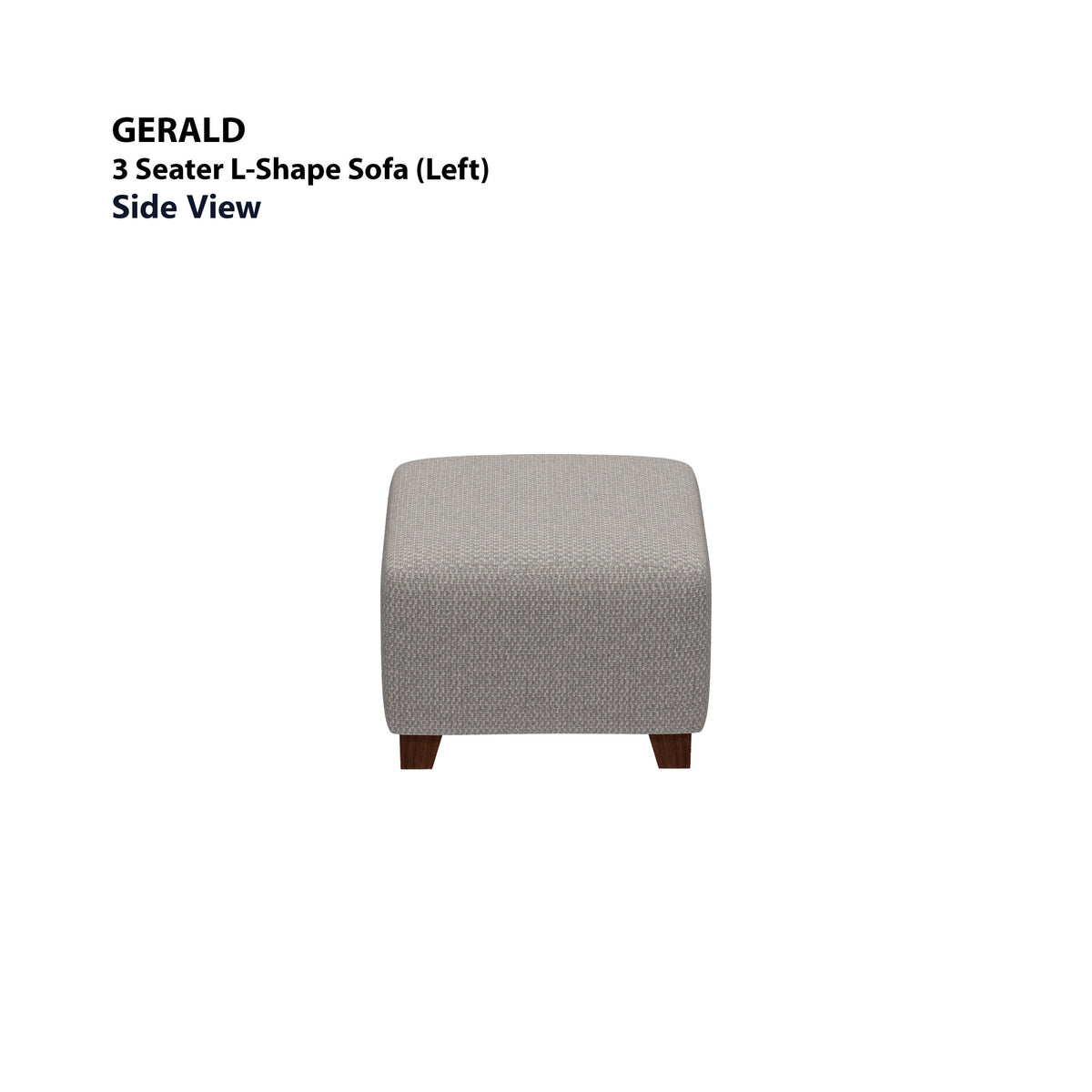 Gerald 3 Seater L-Shape with Ottoman (Left) Sofa