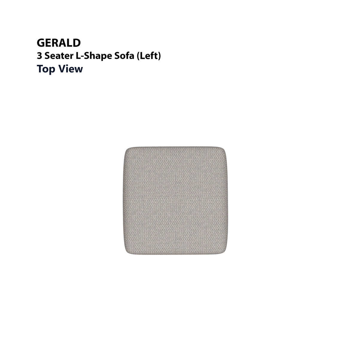 Gerald 3 Seater L-Shape with Ottoman (Left) Sofa