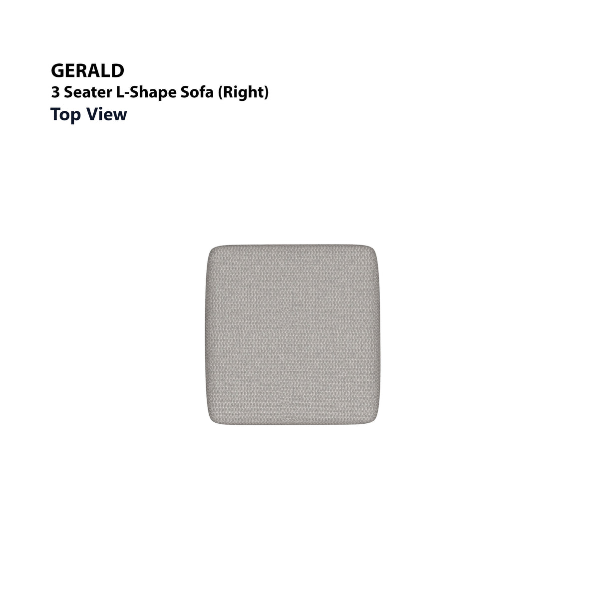 Gerald 3 Seater L-Shape with Ottoman (Right) Sofa