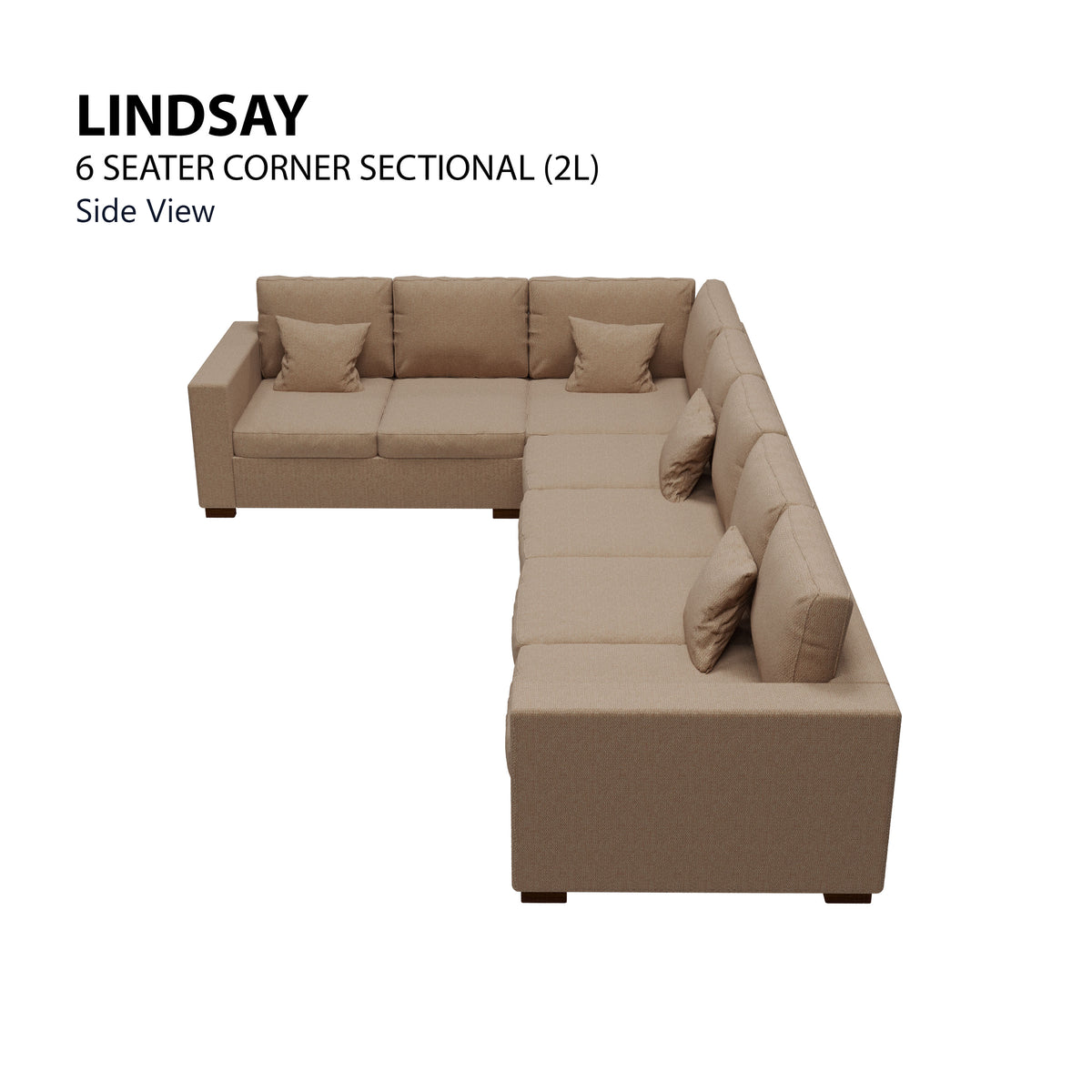 Lindsay Sectional 6 Seat (2L) Sofa