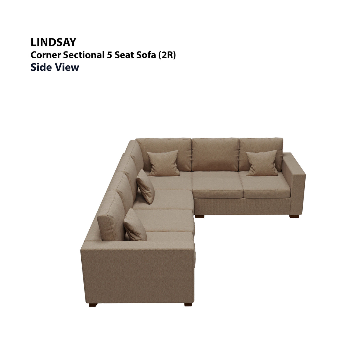 Lindsay Corner Sectional 5 Seat (2R) Sofa