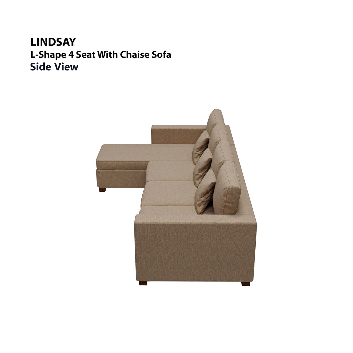 Lindsay L-shape 4 Seat with Chaise (Left Facing) Sofa