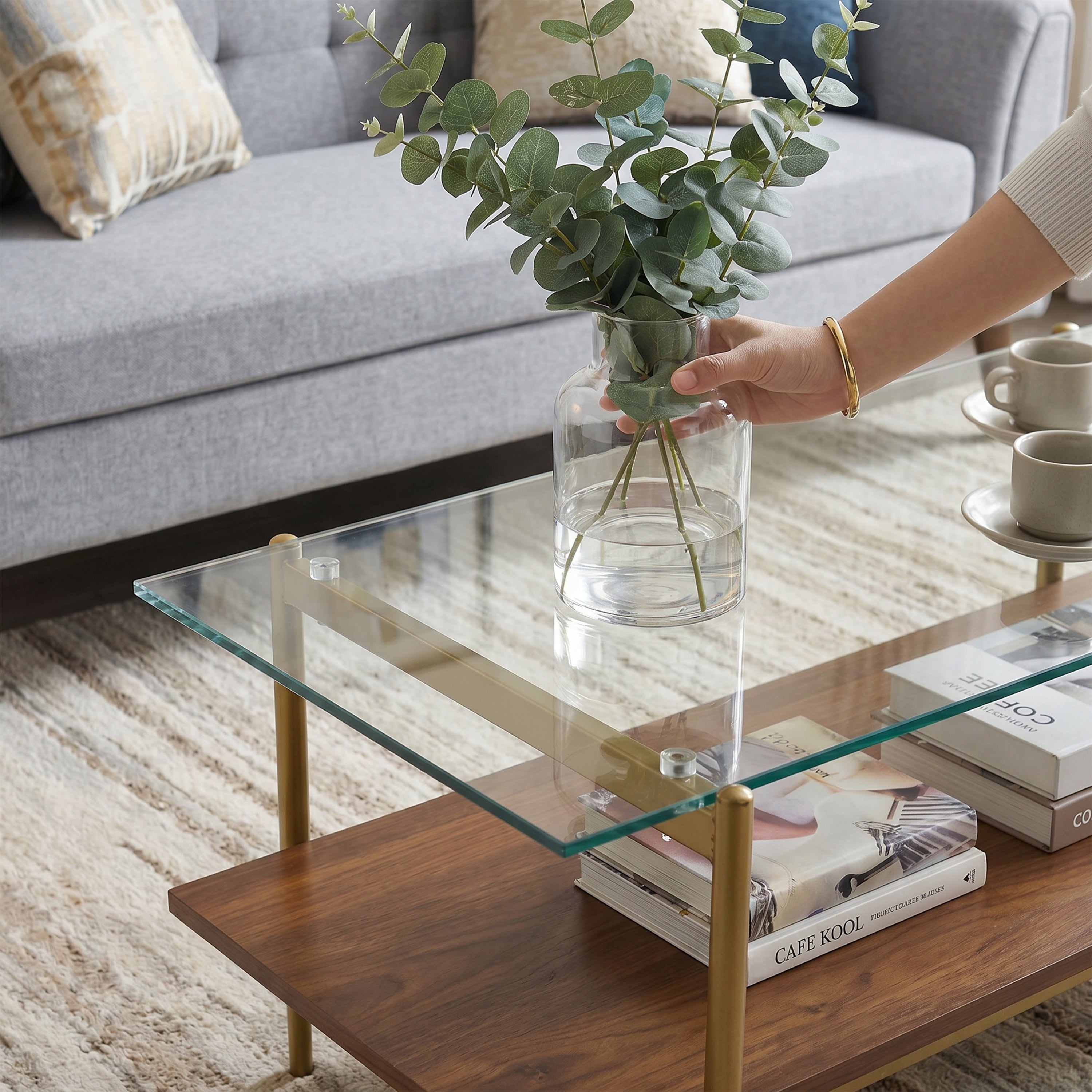 Bexley Glass Top Coffee Table