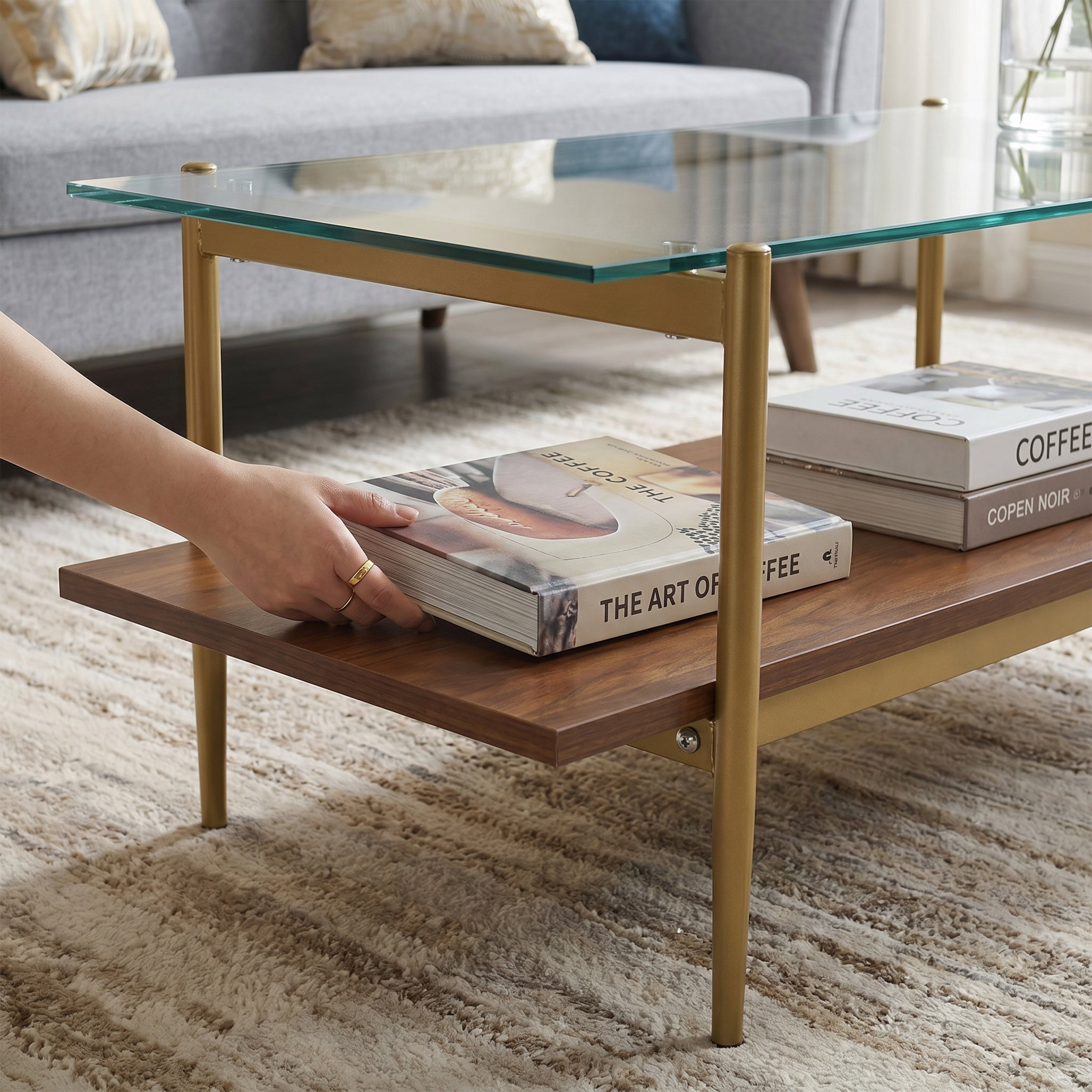 Bexley Glass Top Coffee Table