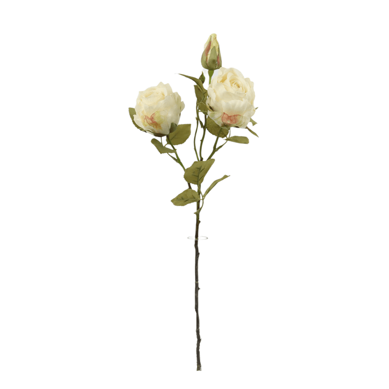 2 Heads Roses With Bud 55 cm