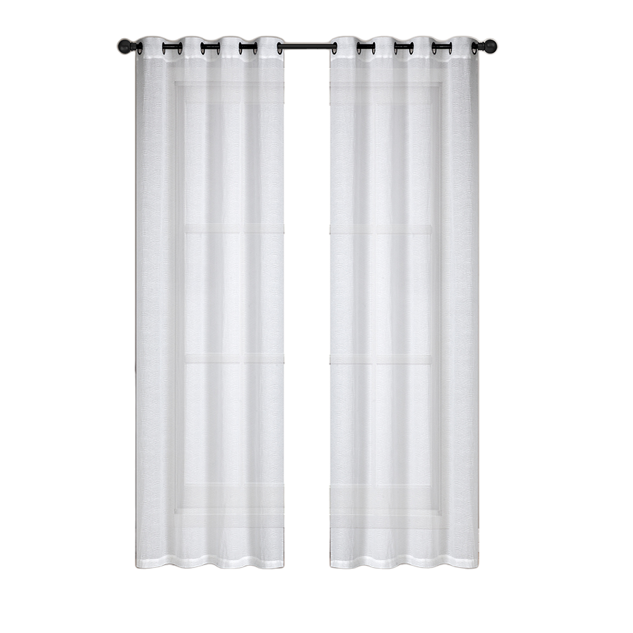 Adelia White Sheer Curtain