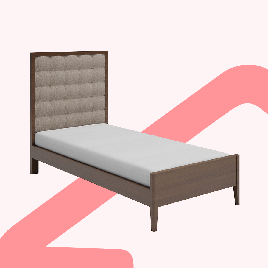 MORE ADRIANNA OPTIONS Adrianna 48x75" Bed - Walnut Brown Adrianna 48x75" Bed - Walnut Brown Mandaue Foam