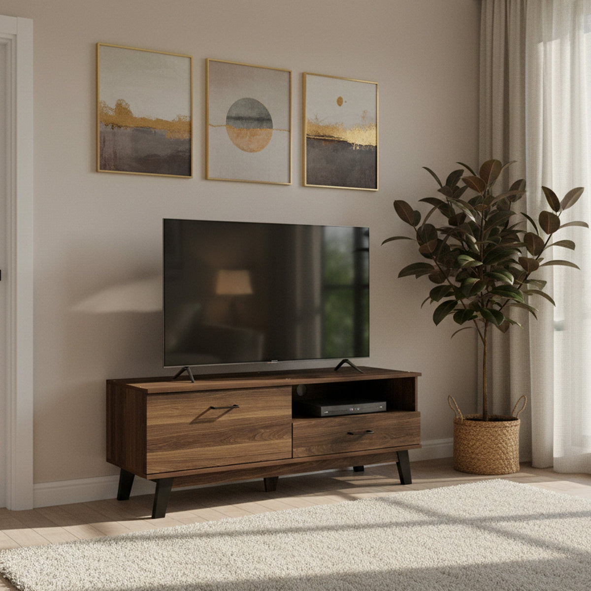 Aiden 120 cm Low TV Rack