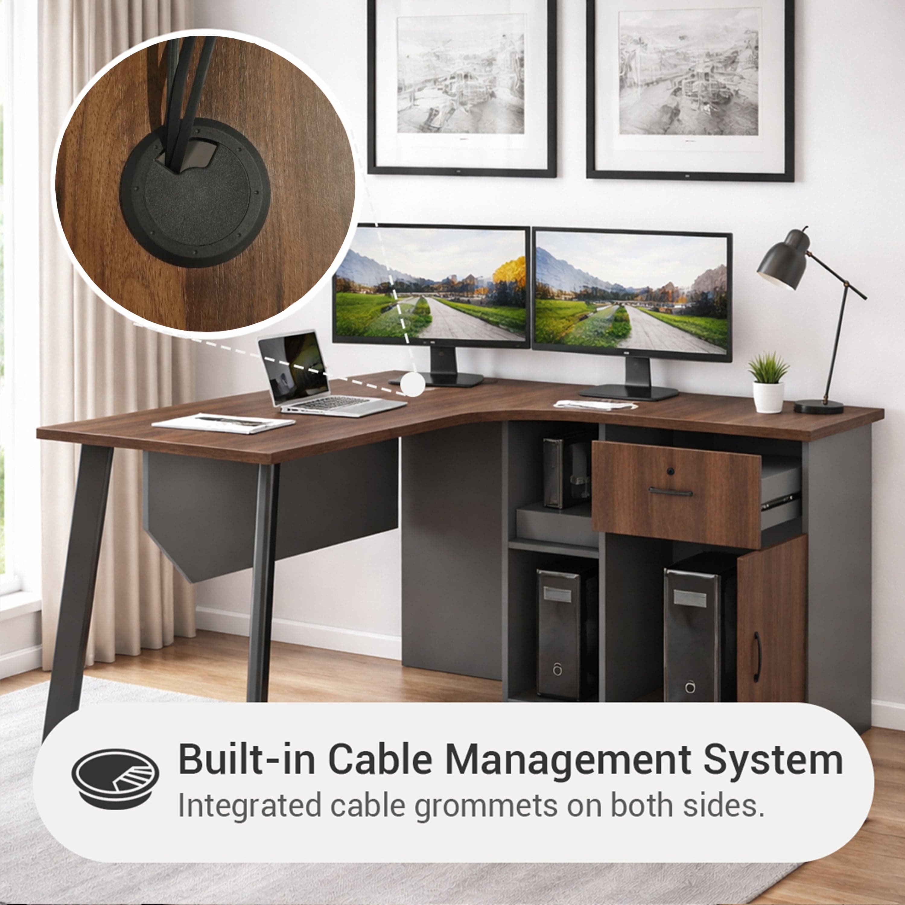 Alice 140x120 cm Right Corner Desk