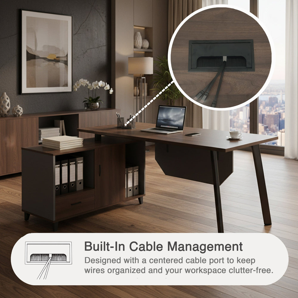 Alice 180 cm Fix Executive Desk