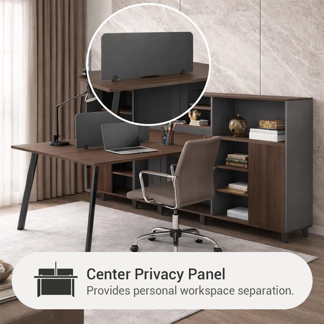 Alice 2S Desk with Side Storage Cabinet