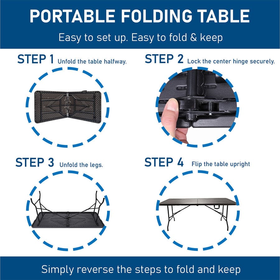 Anders 6ft Fold in Half Table