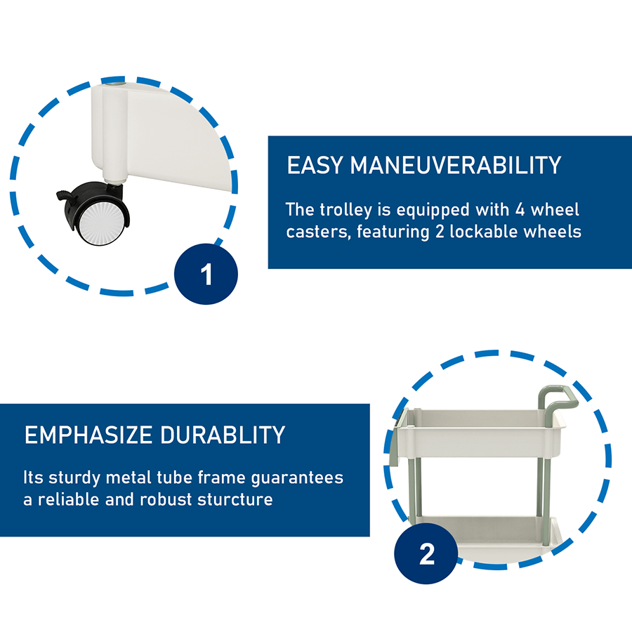 Andres Trolley with Holder Andres Trolley with Holder Mandaue Foam