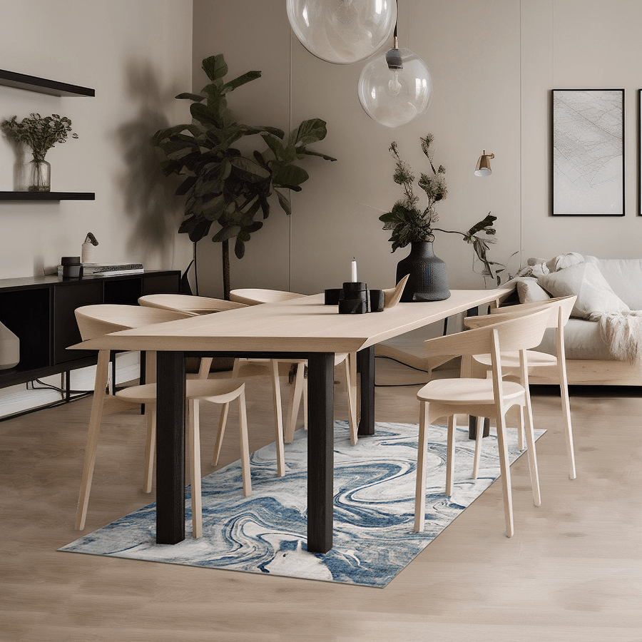 Andrik Blue Waves Printed Rug Andrik Blue Waves Printed Rug Mandaue Foam