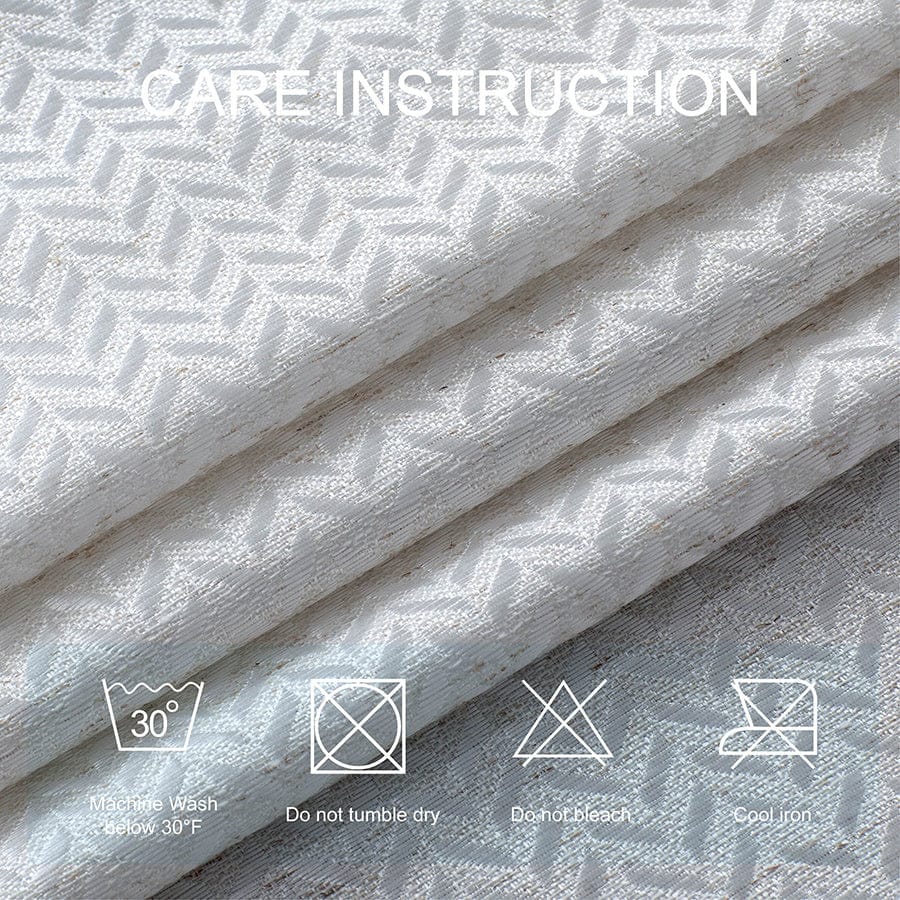 Aneta Pale Cream Crinkle Curtain