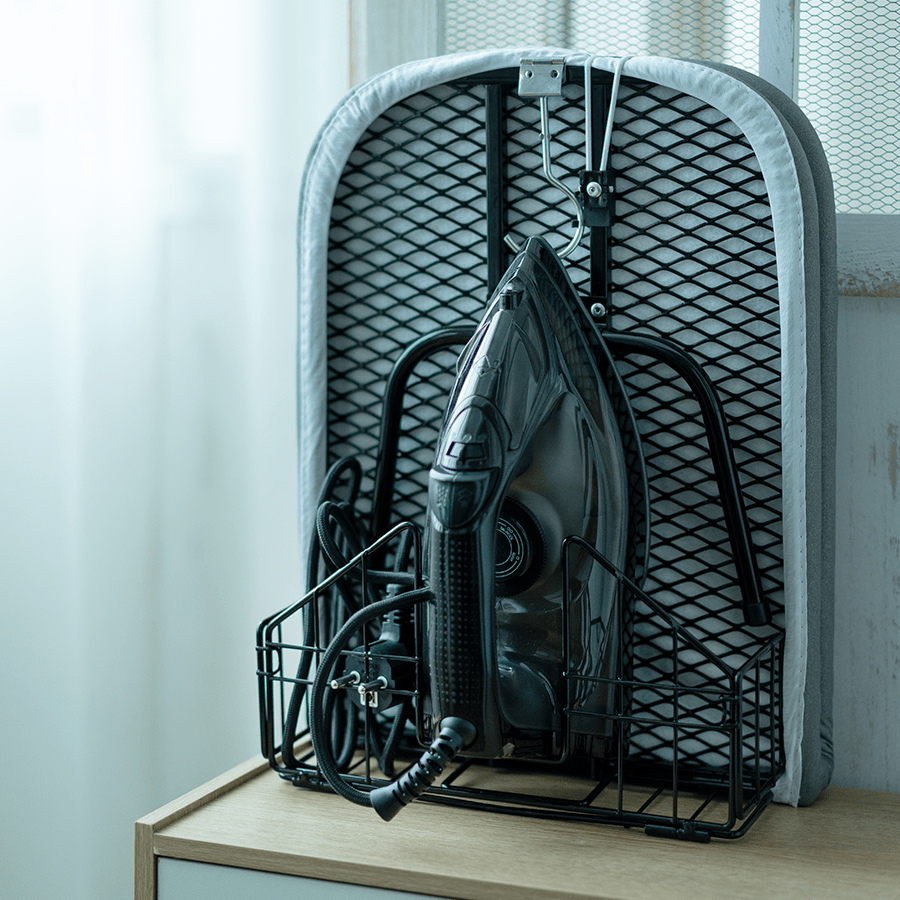 Anka Foldable Ironing Board with storage Basket Anka Foldable Ironing Board with storage Basket Mandaue Foam