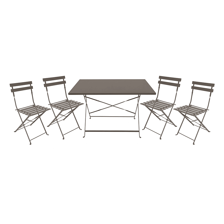 MORE ANSEL OPTIONS Ansel Outdoor Square 4 Seater Dining Set Ansel Outdoor Square 4 Seater Dining Set Matte Grey Mandaue Foam