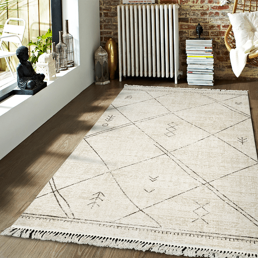 MORE ANTIP OPTIONS Antip Flatweave Rug with Fringes Antip Flatweave Rug with Fringes Mandaue Foam