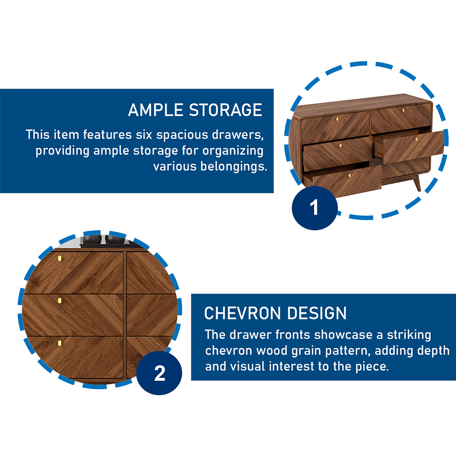 Ardel Chest of 6 Drawers