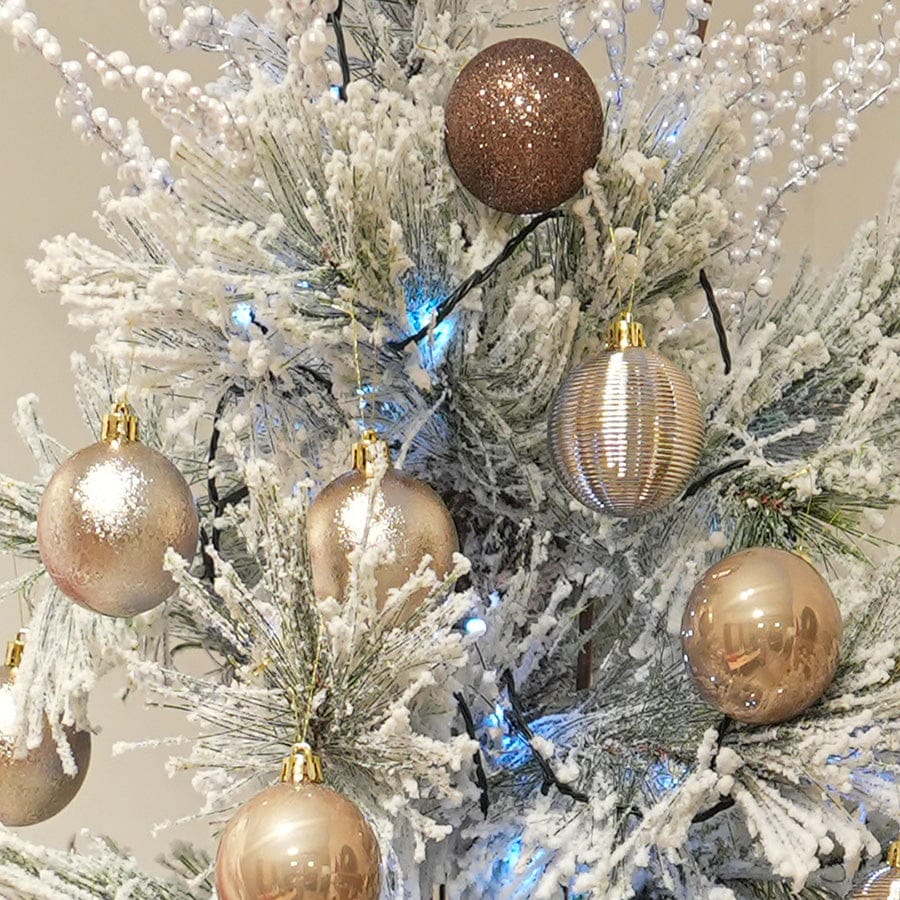Ariah Copper Ball Ornament 6cm,24pc/set