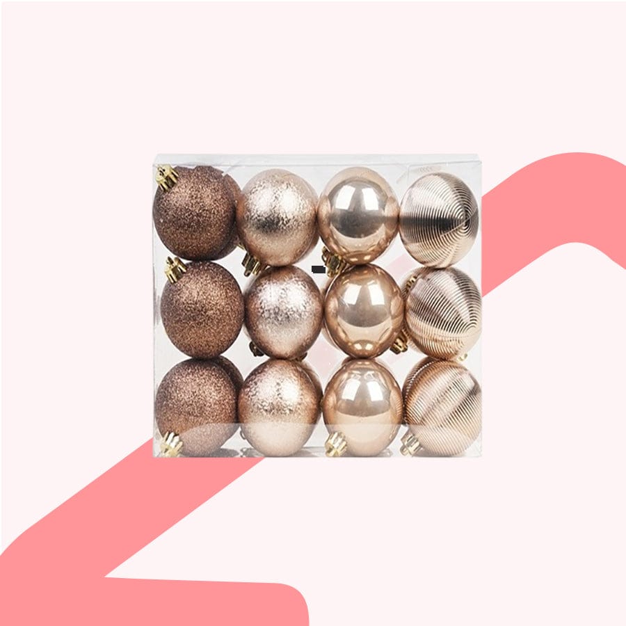 Ariah Copper Ball Ornament 6cm,24pc/set