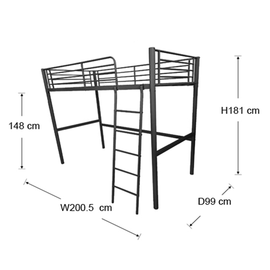 Ariella Metal Loft Bed Ariella Metal Loft Bed Mandaue Foam