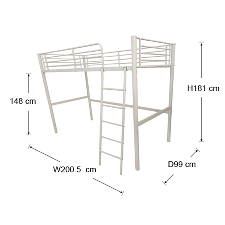 Ariella Metal Loft Bed Ariella Metal Loft Bed Mandaue Foam