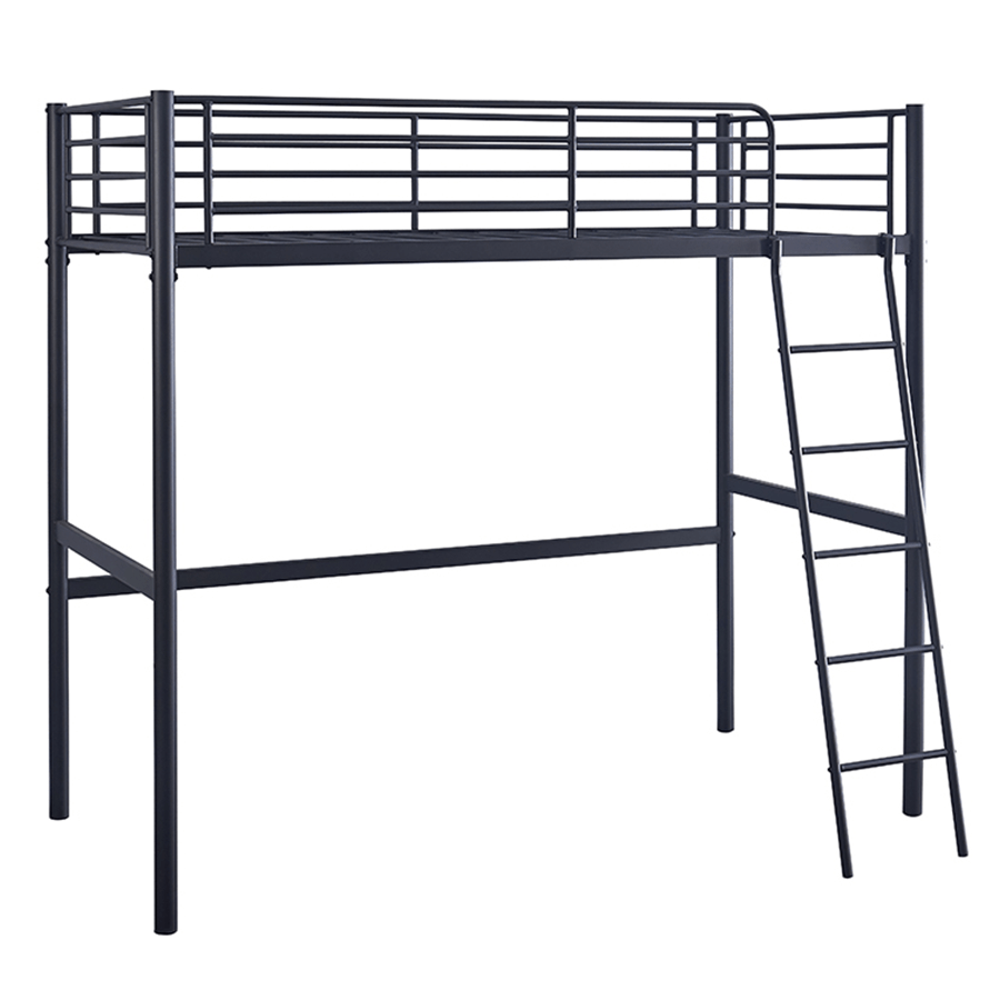 Ariella Metal Loft Bed Ariella Metal Loft Bed Black Mandaue Foam