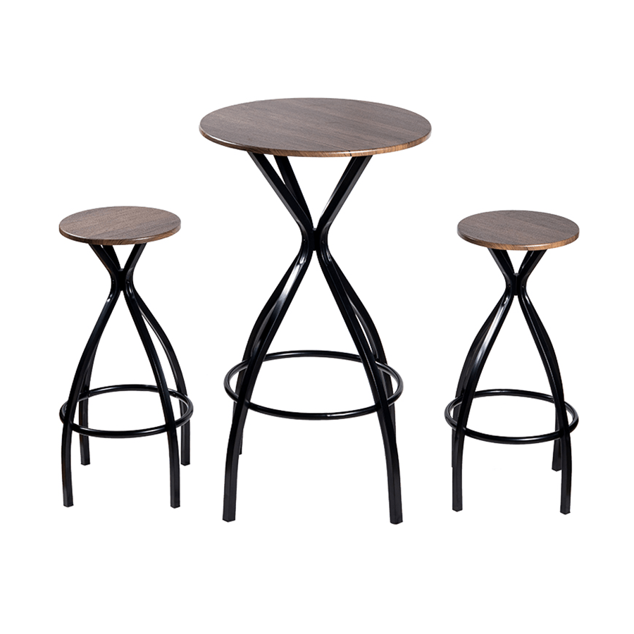 Arietta 2 Seater Pub Set - Walnut