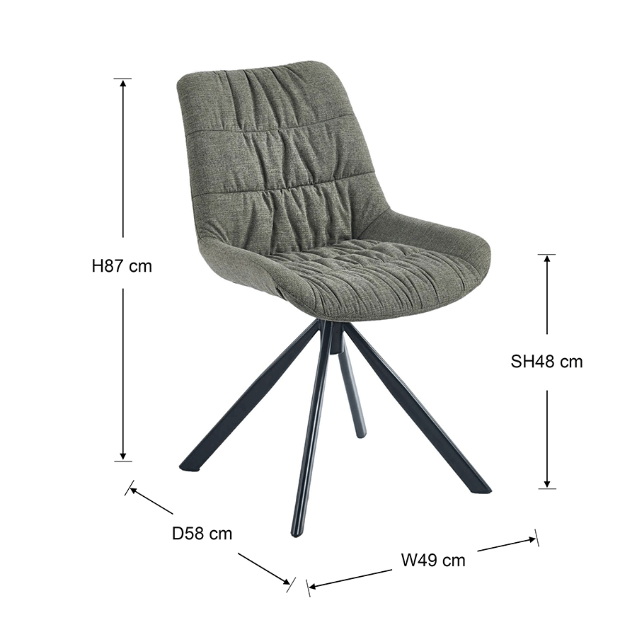 Arisa 360 Swivel Dining Chair Arisa 360 Swivel Dining Chair Mandaue Foam